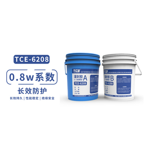 0.6~0.8W 双组份导热硅胶6208